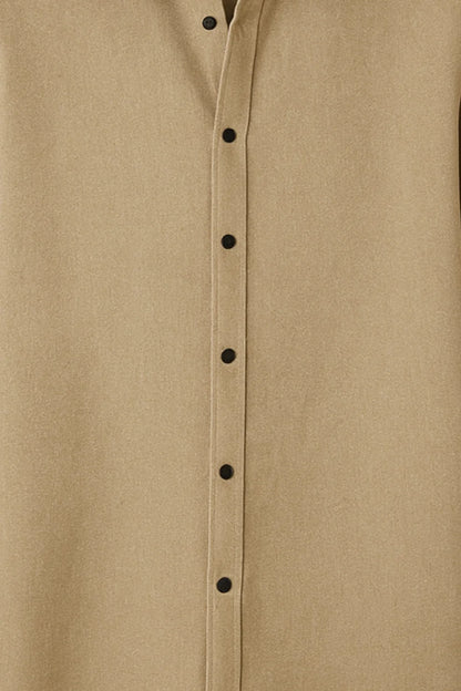 Premium Apricot Solid Full Sleeve Shirt – Slim Fit Formal & Casual Wear