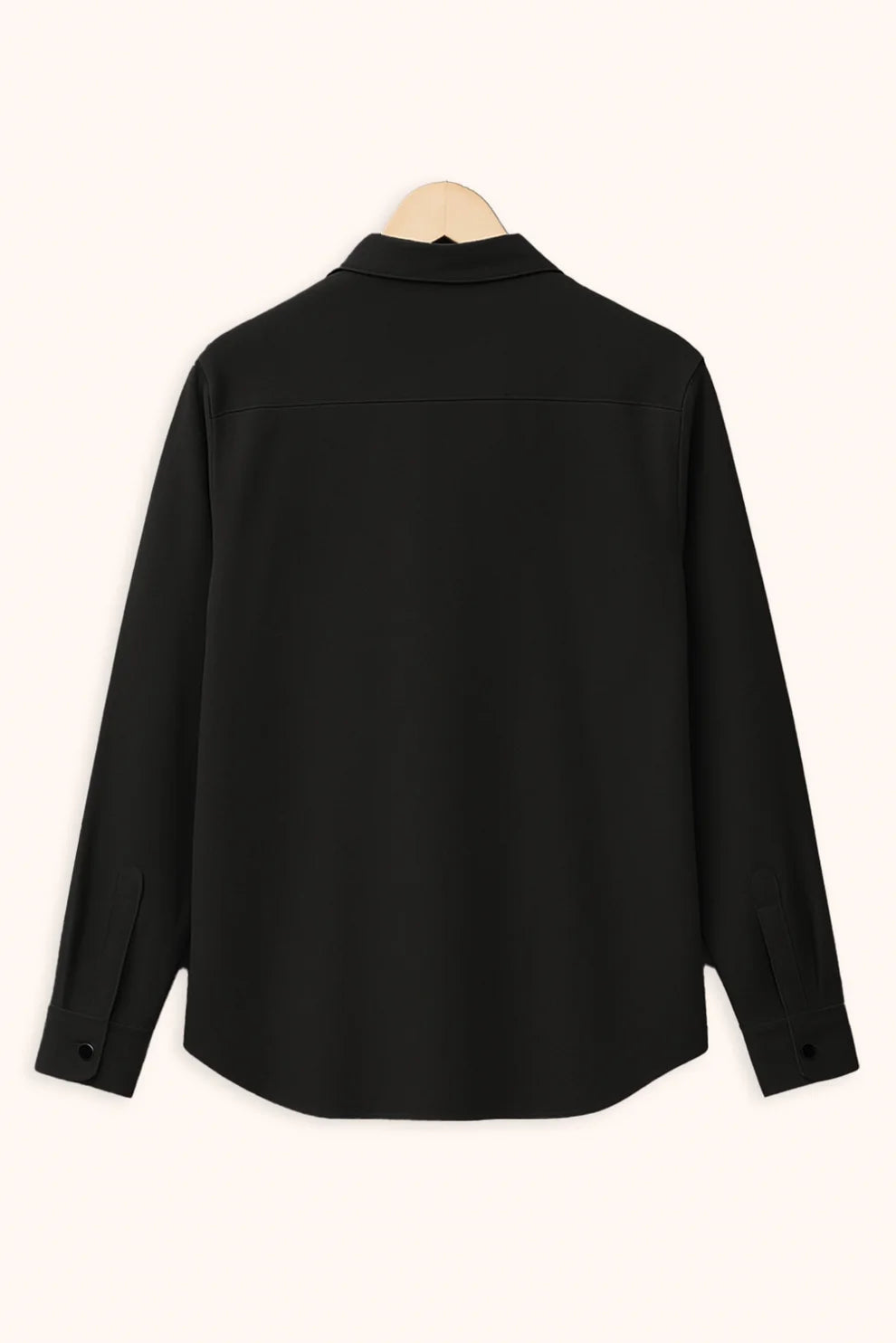 Premium Black Solid Full Sleeve Shirt – Slim Fit Formal & Casual Wear