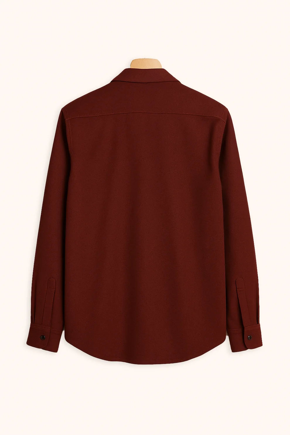 Premium Burgundy Solid Full Sleeve Shirt – Slim Fit Formal & Casual Wear