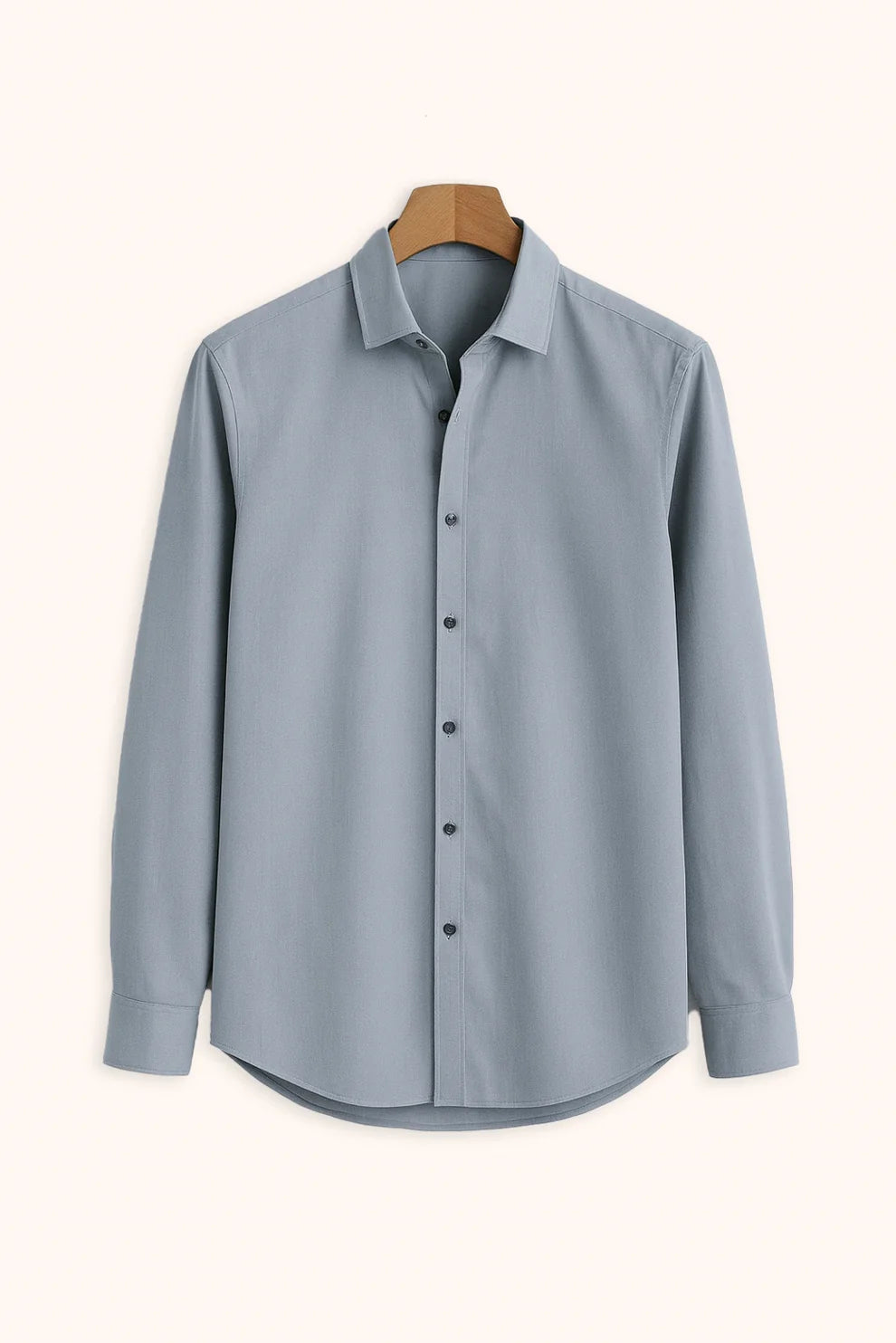 Premium Sky Blue Solid Full Sleeve Shirt – Slim Fit Formal & Casual Wear